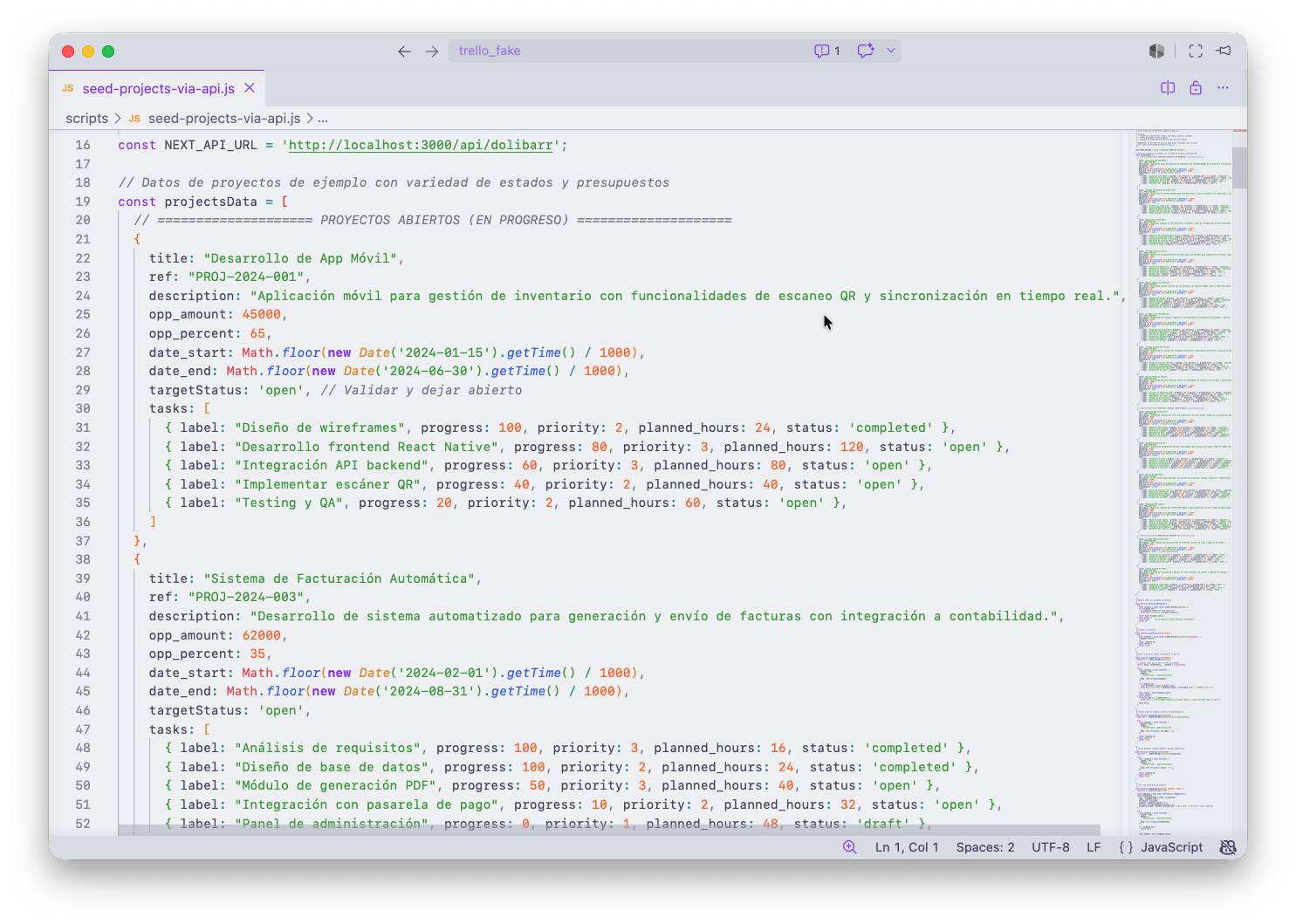 Seed Script