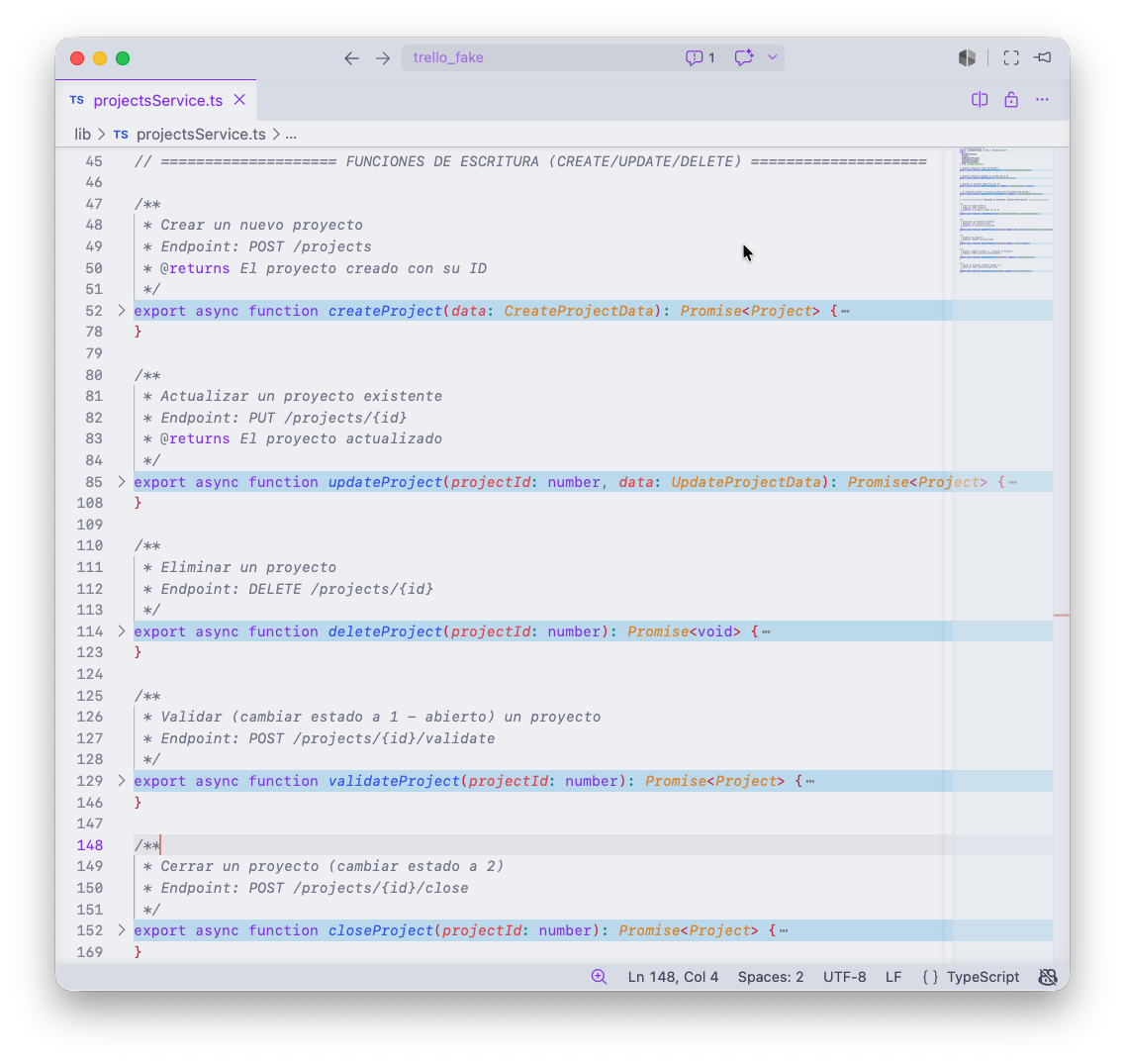 CRUD Projects Service