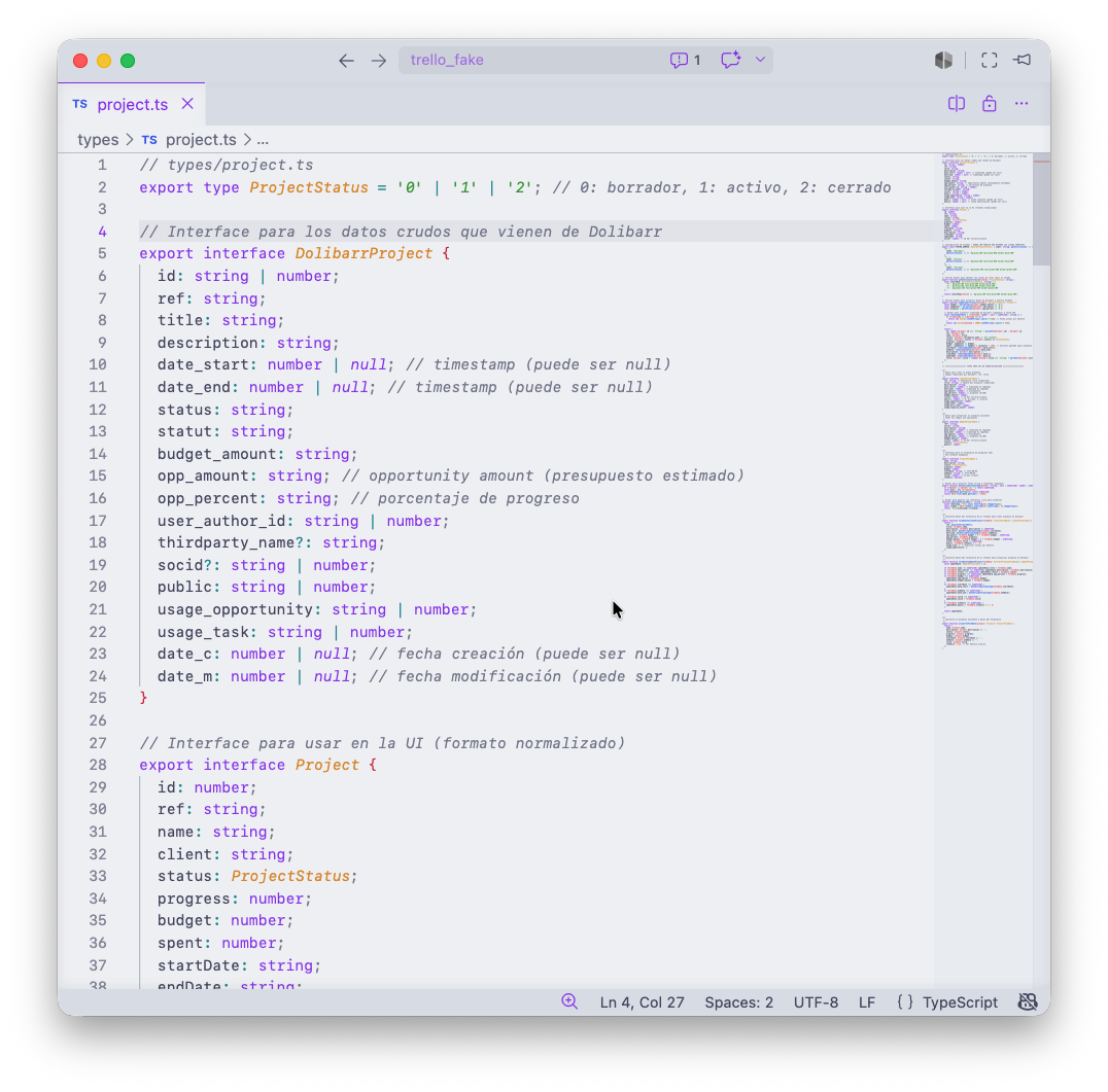 Interfaces proyectos
